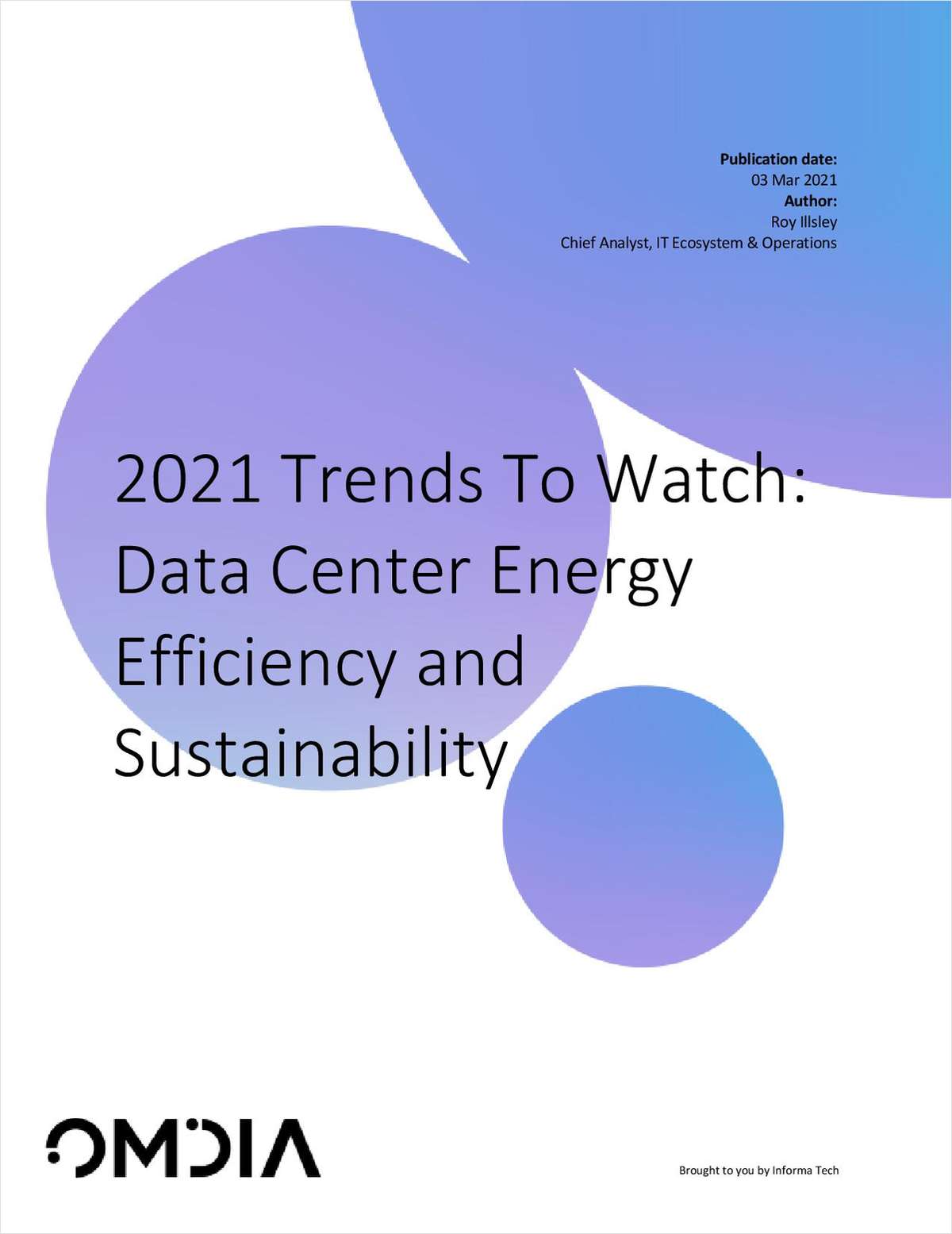 2021 Trends To Watch: Data Center Energy Efficiency and Sustainability