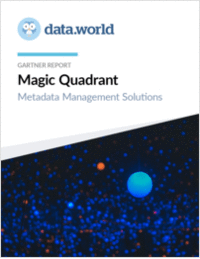 Gartner Report: Magic Quadrant for Metadata Management Solutions