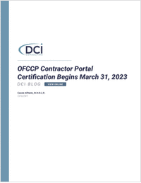 OFCCP Contractor Portal Certification Begins March 31, 2023