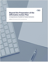 Beyond the Preparation of the Affirmative Action Plan: A Comprehensive Checklist for Federal Contractors
