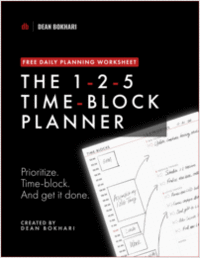 Free Worksheet: The 1-2-5 Time Block Planner