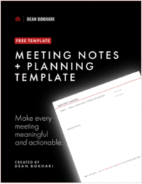 Free Meeting Notes Template
