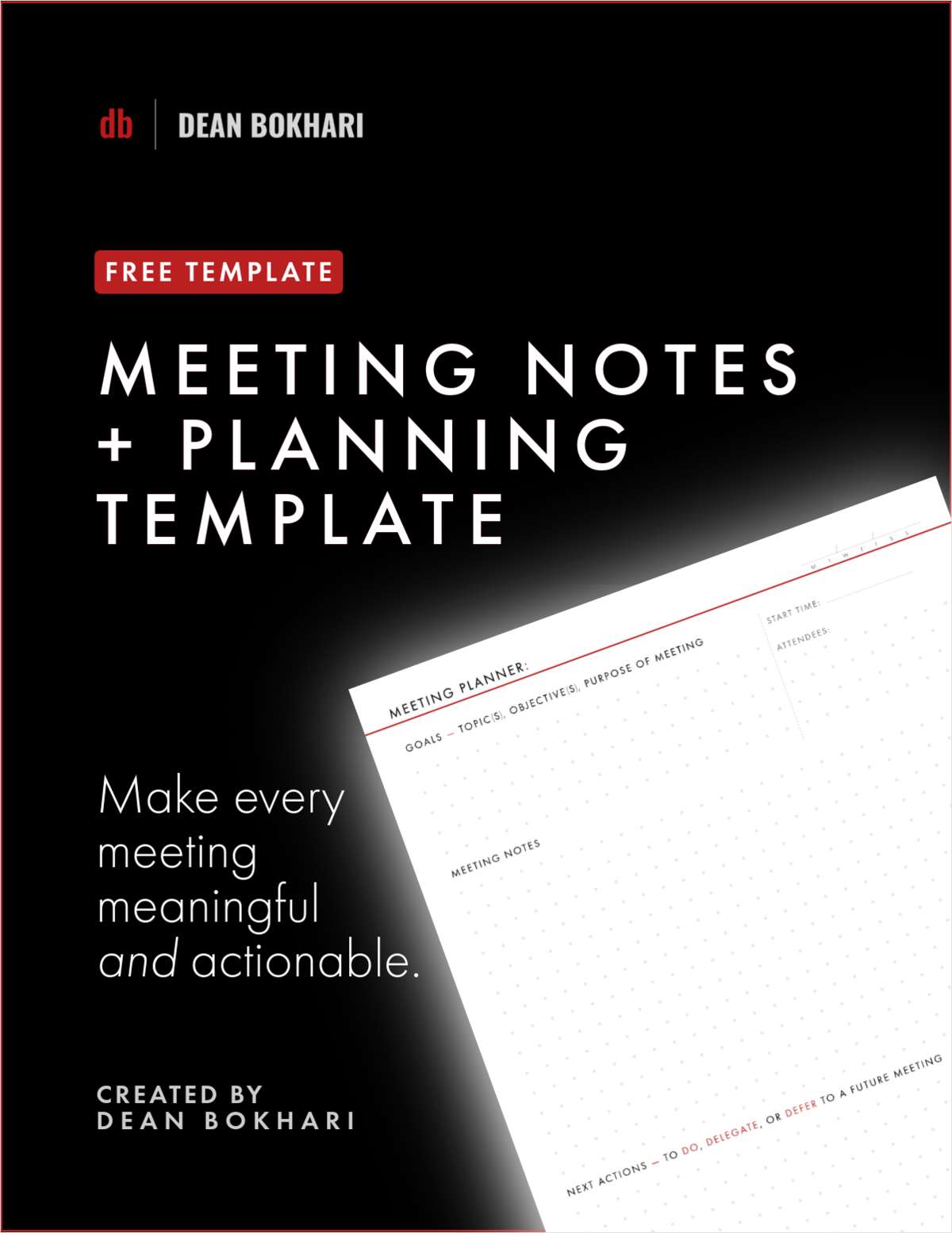 Free Meeting Notes Template