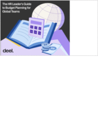 The HR Leader's Guide to Budget Planning for Global Teams
