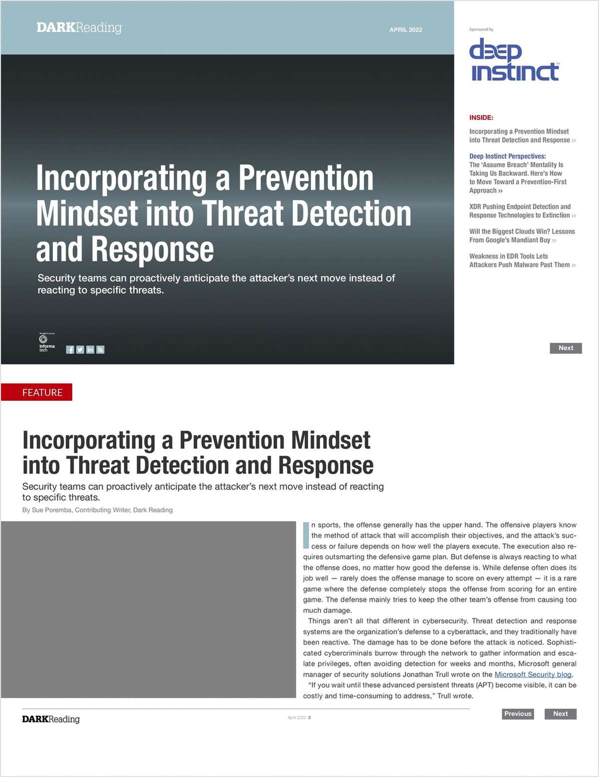 Incorporating a Prevention Mindset into Threat Detection and Response