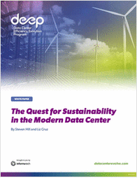 The Quest for Sustainability in the Modern Data Center