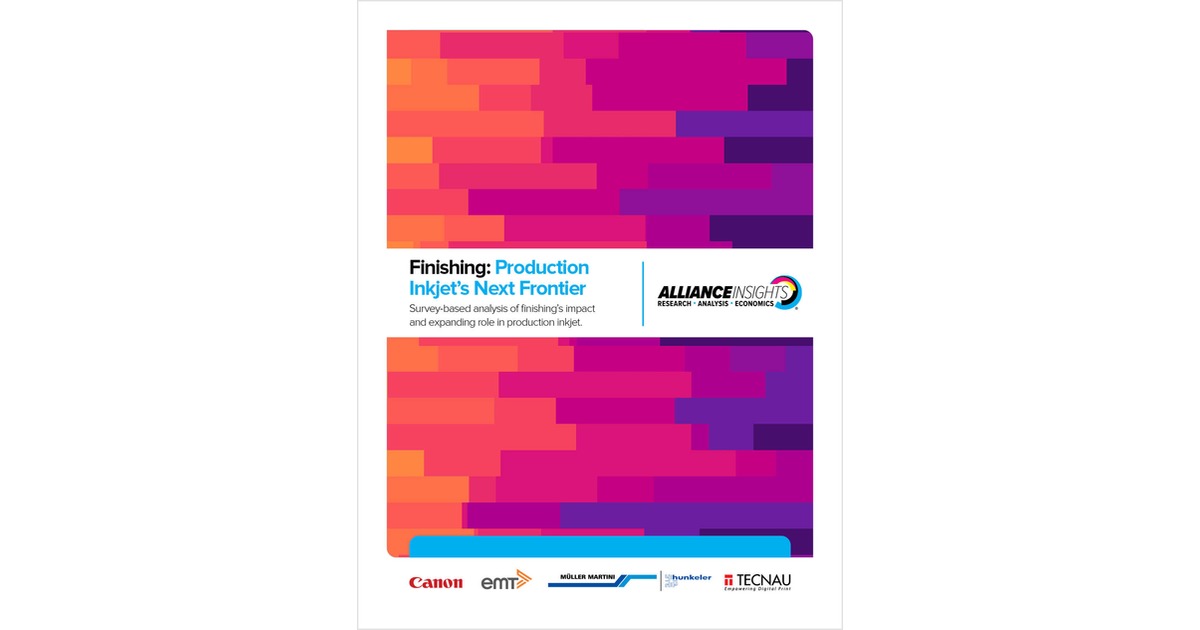 Finishing: Production Inkjet's Next Frontier
