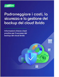 Padroneggiare i costi, la  sicurezza e la gestione del  backup del cloud ibrido
