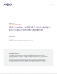 Understanding how AVEVA™  Predictive Analytics benefits power generation companies