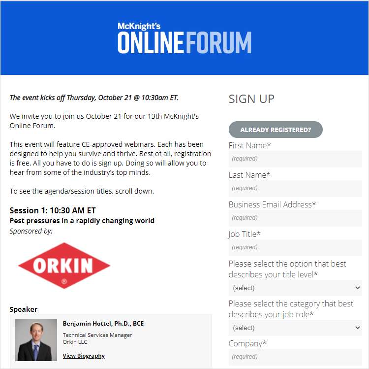 McKnight's Online Forum