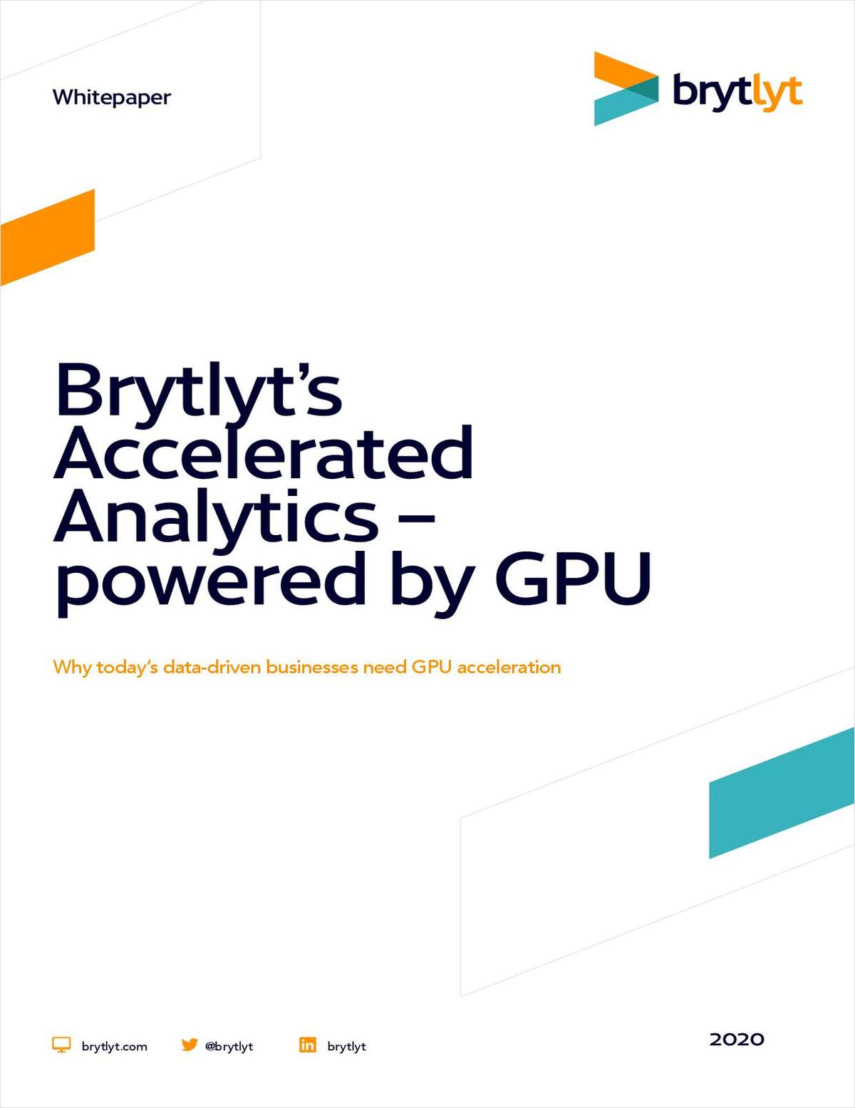 Brytlyt's Accelerated Analytics - powered by GPU
