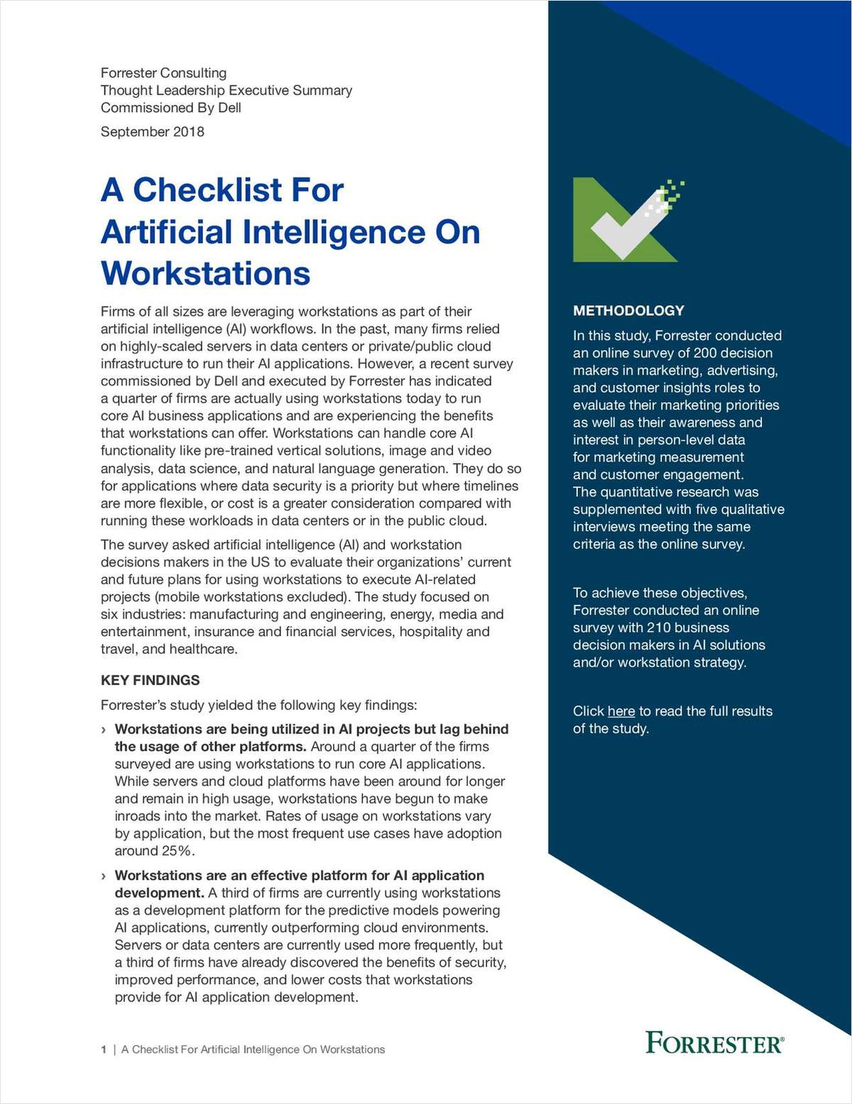 A Checklist For Artificial Intelligence On Workstations