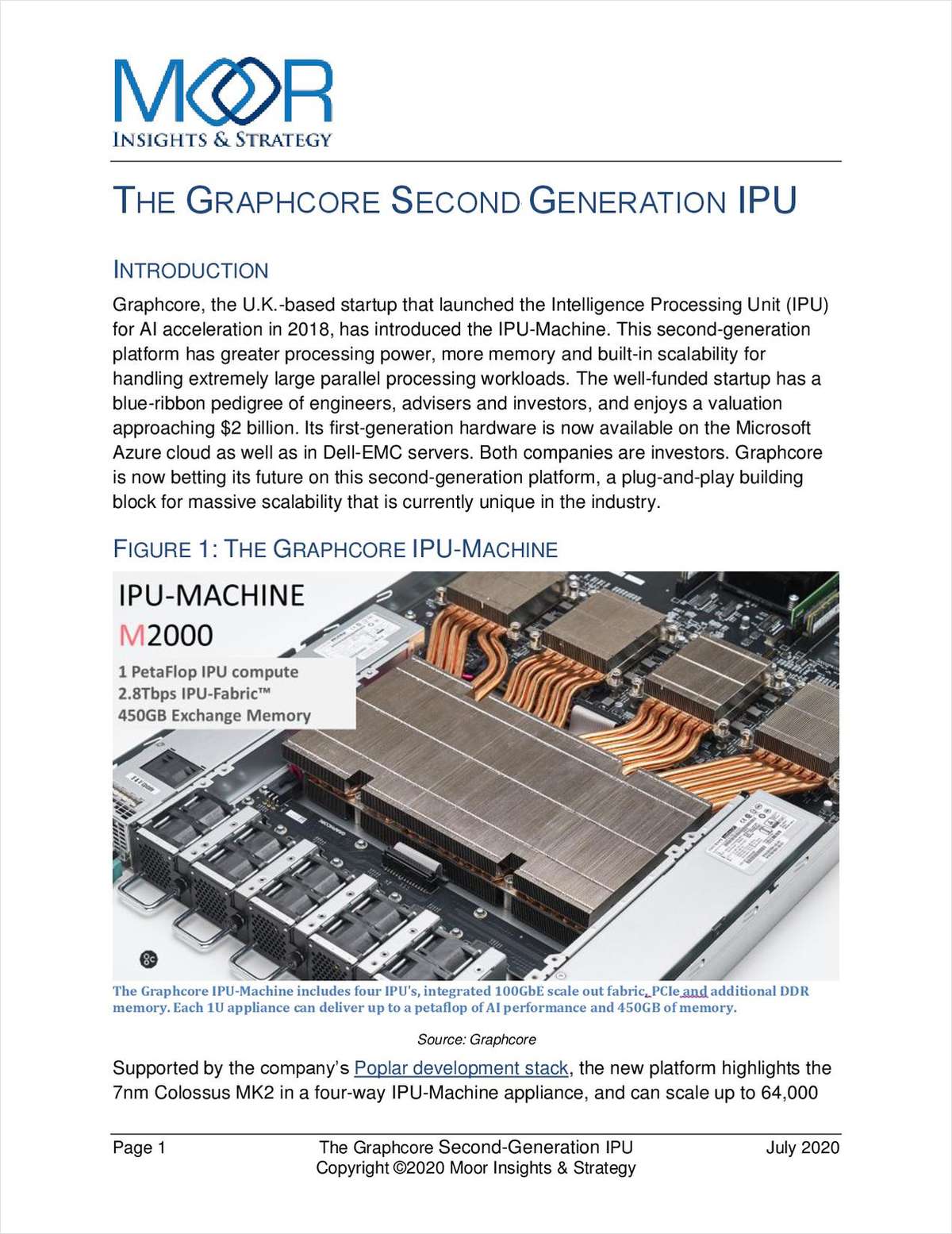The Graphcore Second Generation IPU