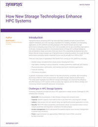 How New Storage Technologies Enhance HPC Systems