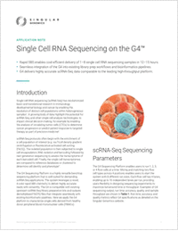 Single-Cell RNA Sequencing on the G4