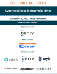 Cyber Resilience in Uncertain Times