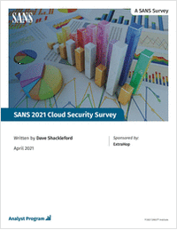 SANS 2021 Cloud Security Survey