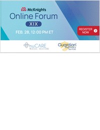 We invite you to join us for McKnight's 19th Online Forum