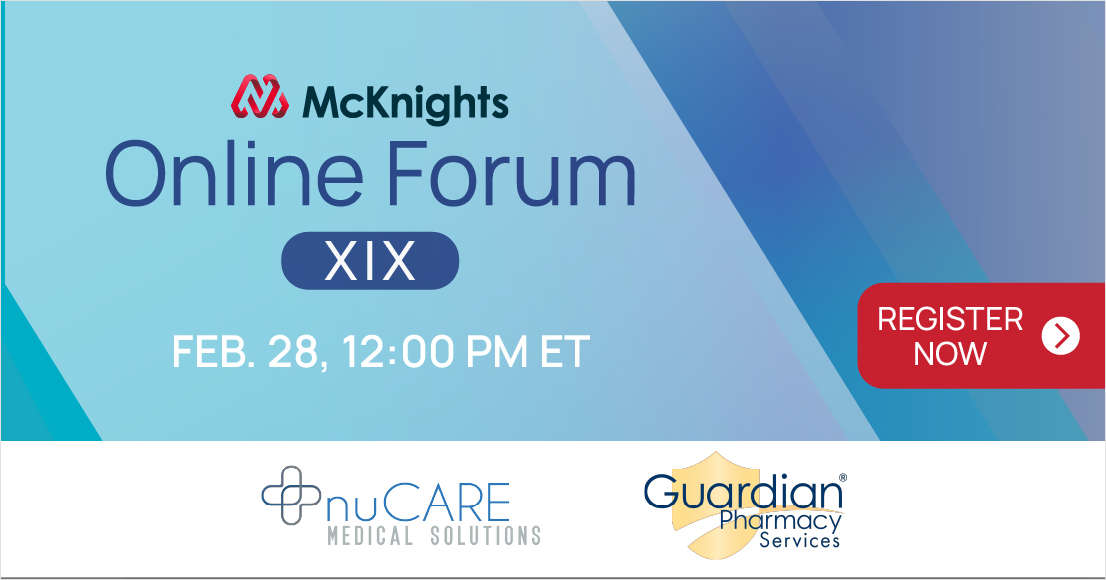 We invite you to join us for McKnight's 19th Online Forum