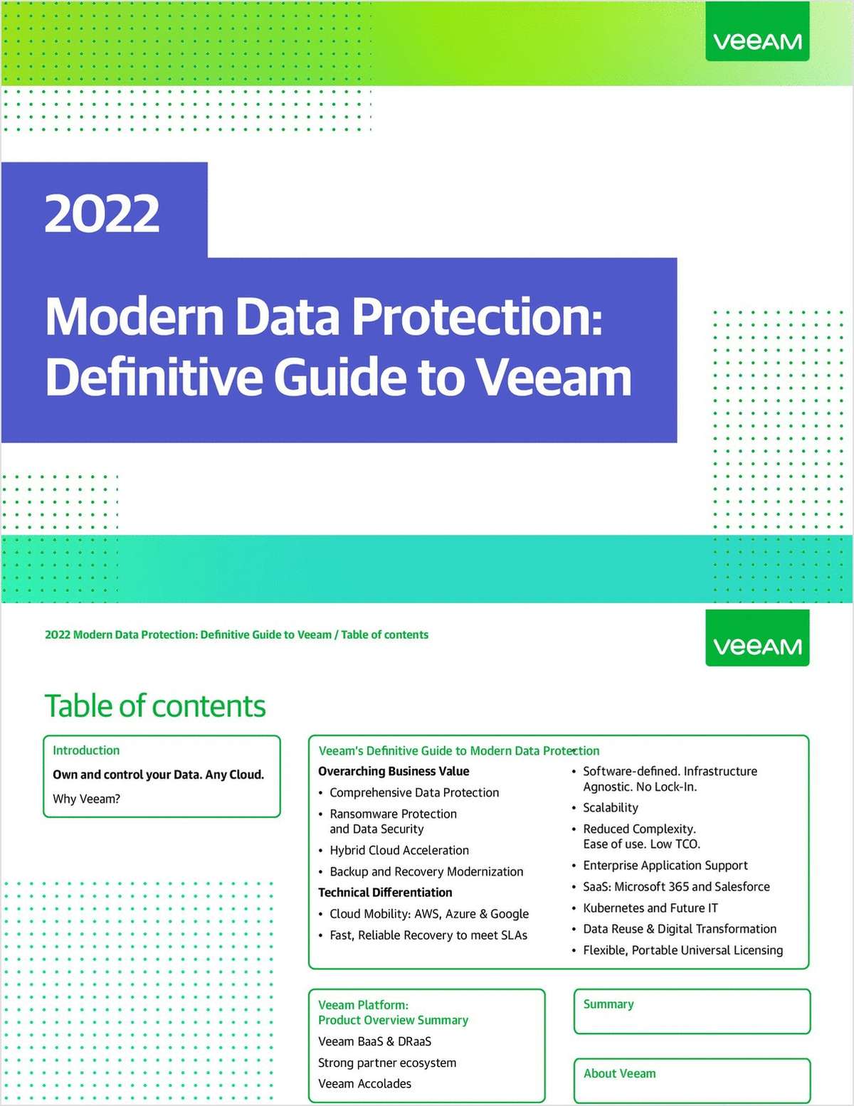 2022 Modern Data Protection: Definitive Guide to Veeam