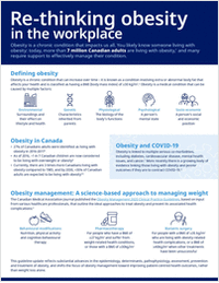 Re-thinking Obesity in the Workplace