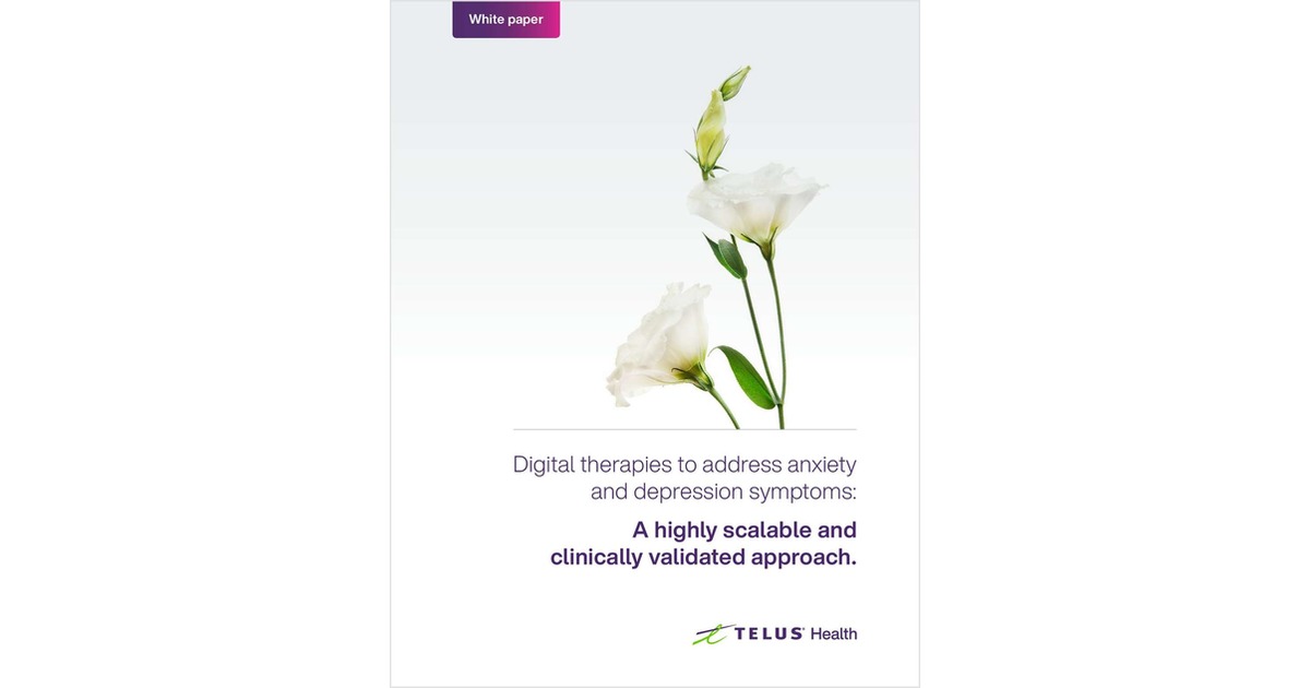 Digital Therapies to Address Anxiety and Depression Symptoms