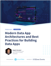 Modern Data App Architectures and Best Practices for Building Data Apps
