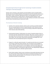 Empowering Families Through Carrier Screening: A Guide to Genetic Testing for Inherited Diseases