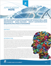 Development and Evaluation of Whole-Cell and Genomic DNA-Based Next-Generation Sequencing Standards