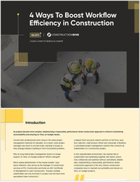 4 Ways to Boost Workflow Efficiency in Construction