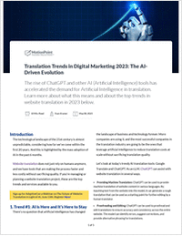 Translation Trends in Digital Marketing 2023: The AI-Driven Evolution