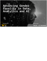 Advancing gender equality in data, analytics and AI