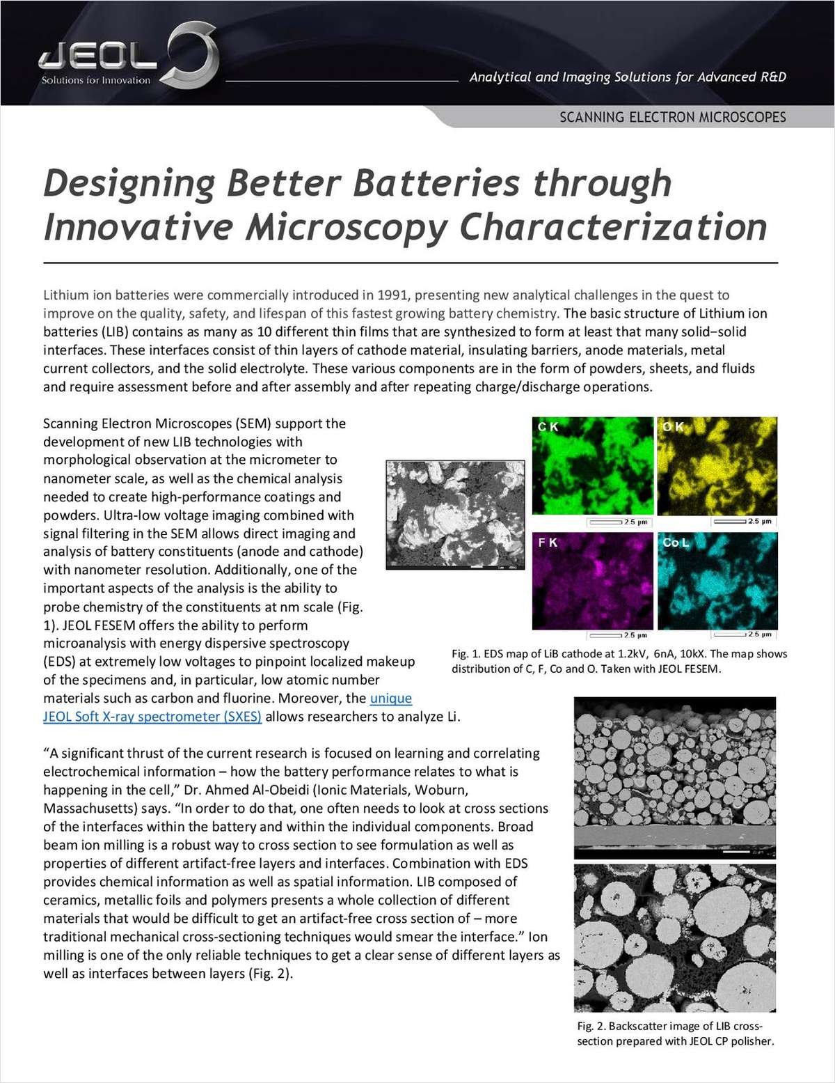 Designing Better Batteries through Innovative Microscopy Characterization