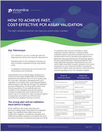 How to Achieve Fast, Cost-Effective PCR Assay Validation