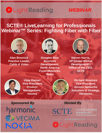 SCTE® LiveLearning for Professionals Webinar™ Series: Fighting Fiber with Fiber