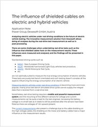 The Influence of Shielded Cables on Electric and Hybrid Vehicles