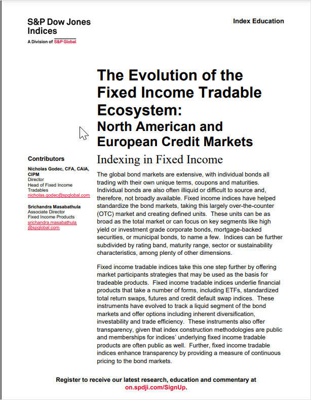 The Evolution of the Fixed Income Tradable Ecosystem: North American and European Credit Markets