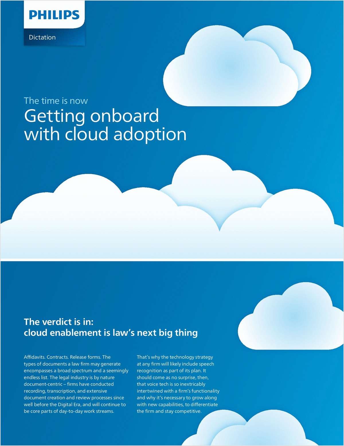 The Time Is Now: Getting Onboard With Cloud Adoption