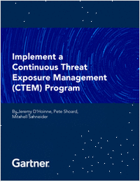 Implement a Continuous Threat Exposure Management (CTEM) Program