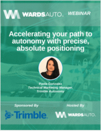 Accelerating your path to autonomy with precise, absolute positioning