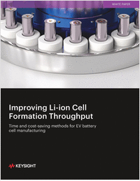 Improving Li-ion Cell Formation Throughput