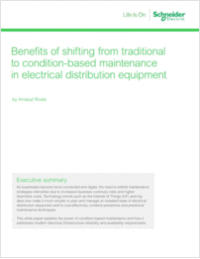 Benefits of shifting from traditional to condition-based maintenance in electrical distribution equipment