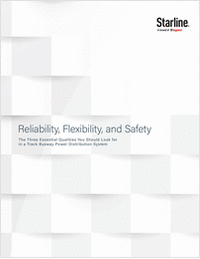 Reliability, Flexibility, and Safety. The Three Essential Qualities You Should Look for in a Track Busway Power Distribution System Reliability, Flexibility, and Safety. The Three Essential Qualities You Should Look for in a Track Busway Power Distribution System