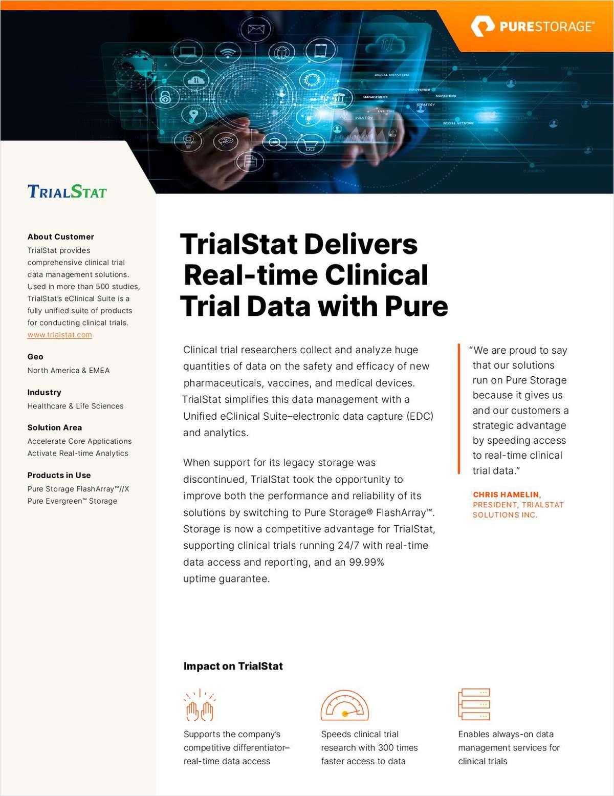 TrialStat Delivers Real-time Clinical Trial Data with Pure