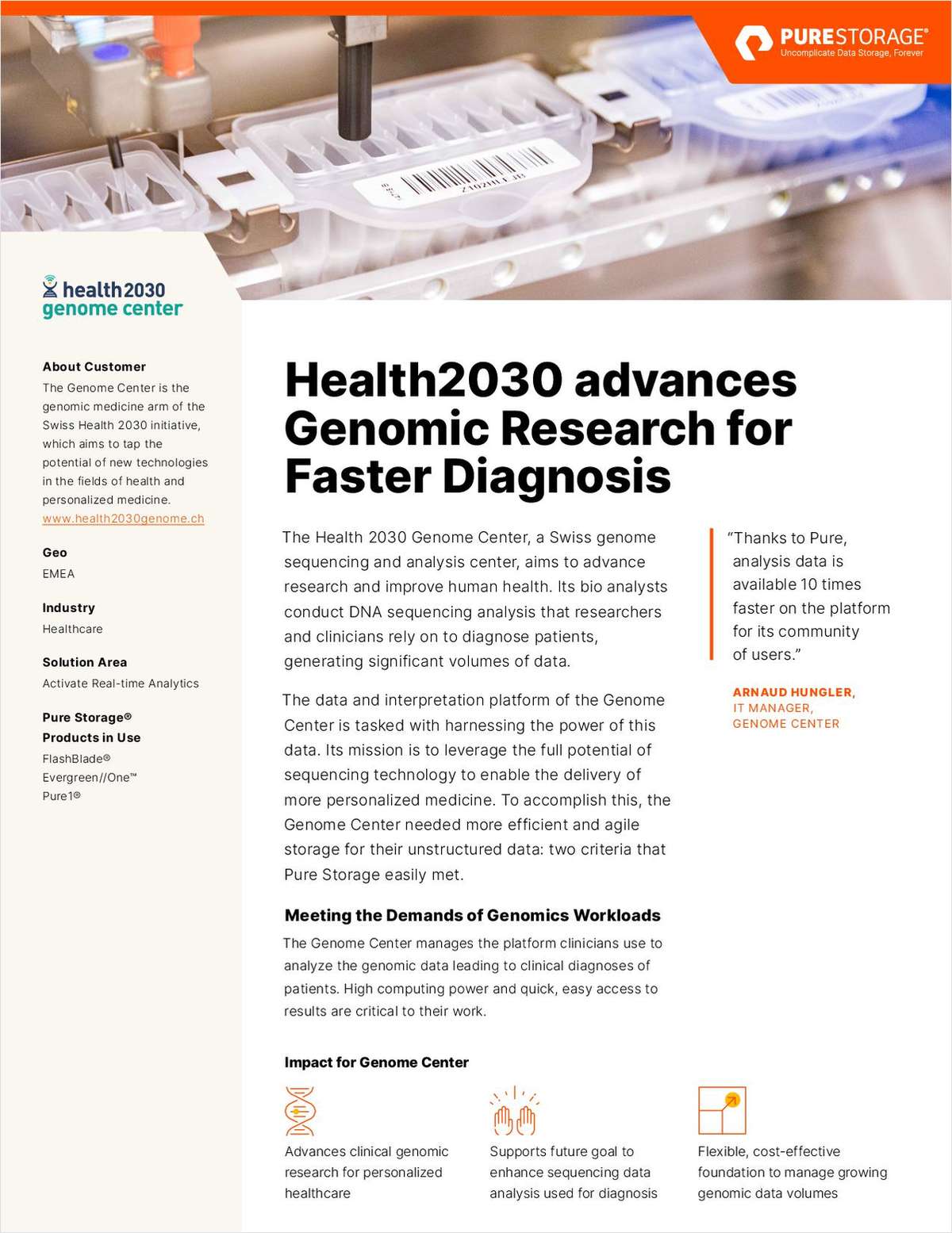 Health2030 Advances Genomic Research for Faster Diagnosis