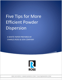 5 Tips for More Efficient Powder Dispersion