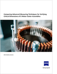 Comparing Advanced Measuring Techniques for Verifying Critical Dimensions of E-Motor Stator Assemblies