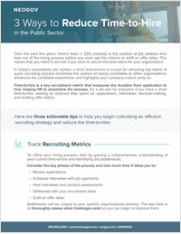 3 Ways to Reduce Time-to-Hire in the Public Sector