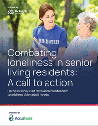 Combating loneliness in senior living residents: A call to action