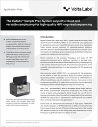 The Callisto Sample Prep System Supports Robust and Versatile Sample Prep for High-Quality HiFi Long-Read Sequencing